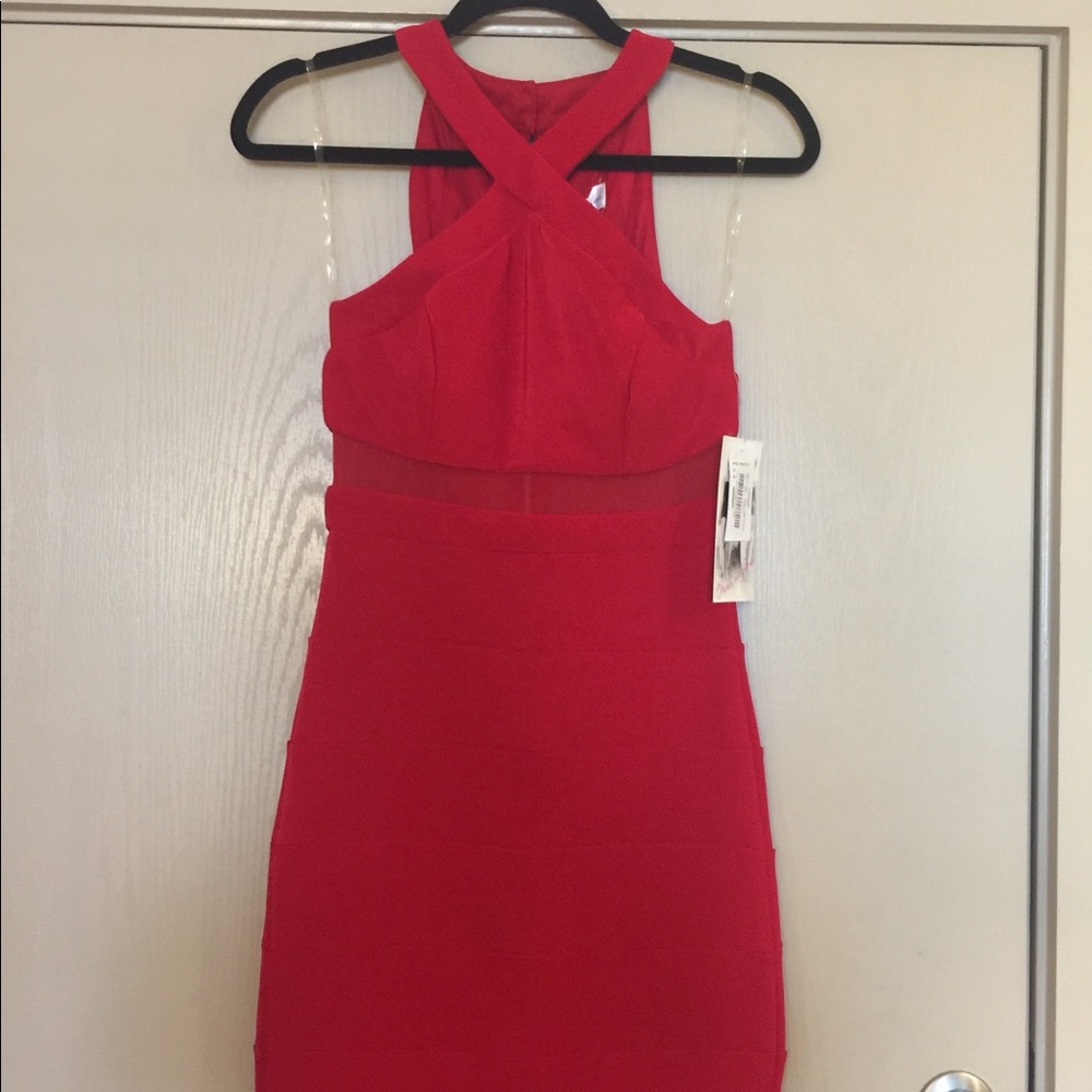 Long red dress size Small NWT